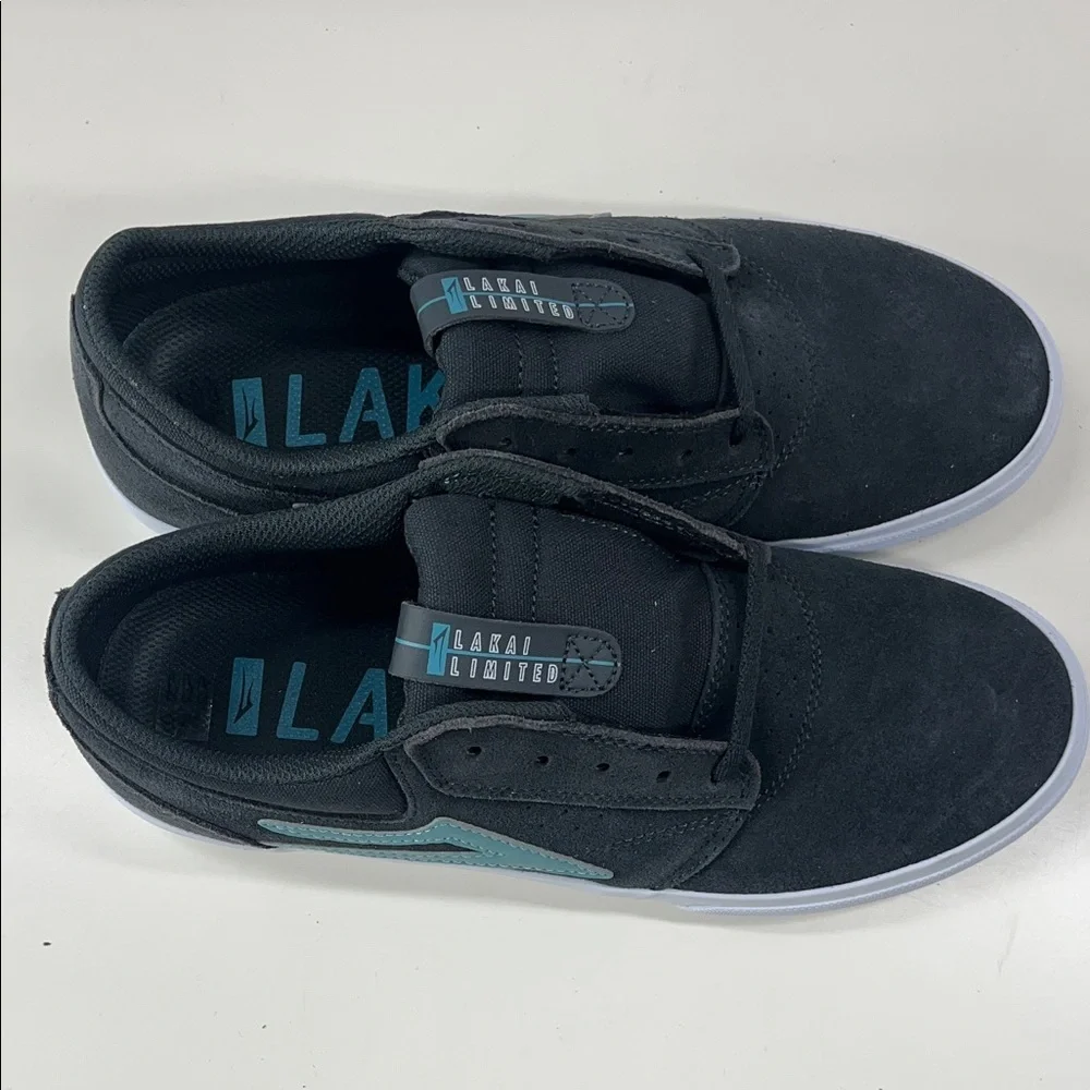 New Lakai Griffin Men’s Skate Shoes in Charcoal/Nile Suede Size 8.5